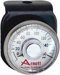 Arnott Pressure Gauge & Bracket Black - Harddrive Products