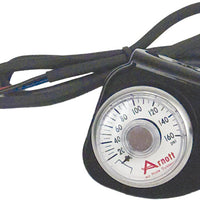 Arnott Pressure Gauge & Bracket W/toggle Switch Black - Harddrive Products