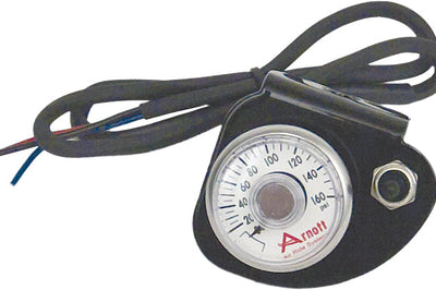 Arnott Pressure Gauge & Bracket W/toggle Switch Black - Harddrive Products