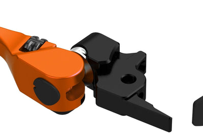 Flo Motorsports Pro 160 Braketech Brake Lever Black - Orange - Offroad Collection