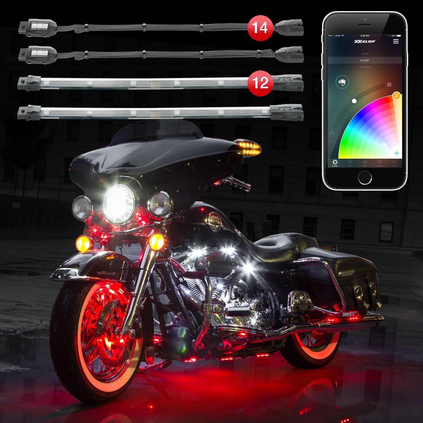 Xk Glow Pro Accent Light App Kit 26pc - Harddrive Products