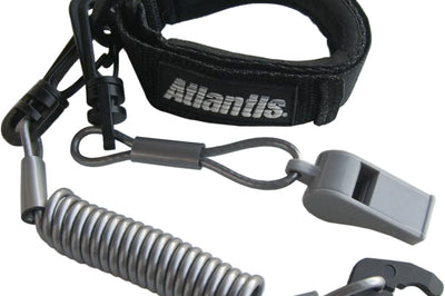 Atlantis Pro Floating Wrist Lanyard Red - Silver - Watercraft Collection