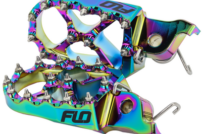 Flo Motorsports Pro Series Foot Pegs Black - Jet Fuel - Offroad Collection