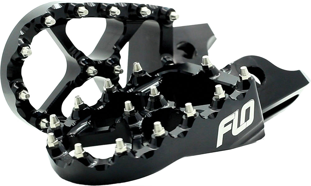 Flo Motorsports Pro Series Foot Pegs Black - Offroad Collection