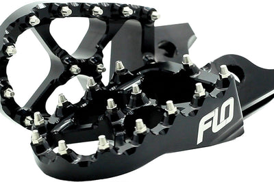 Flo Motorsports Pro Series Foot Pegs Black - Offroad Collection