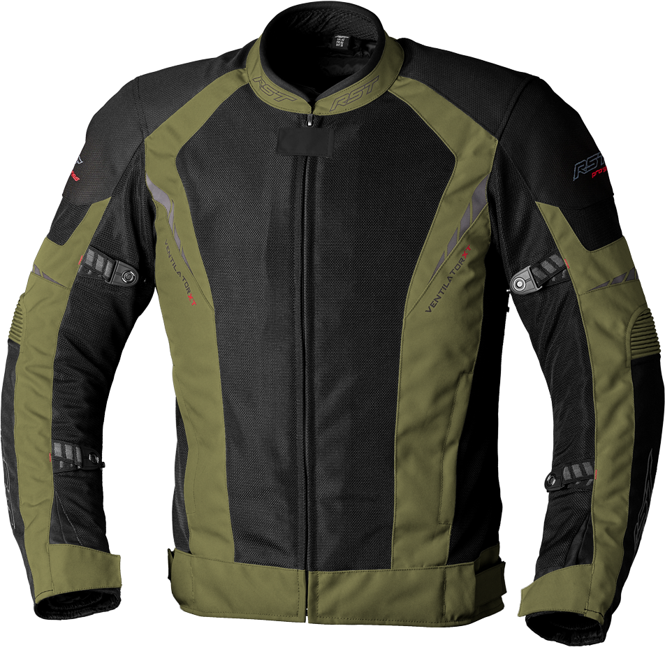 Rst Pro Series Ventilator Xt Ce Jacket Sil/blk Textile 4xl - Green/Black / 3X-Large
