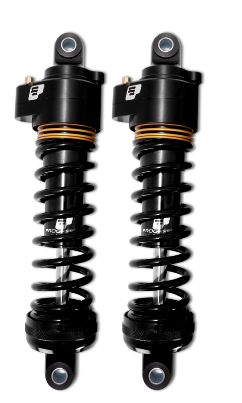 Progressive Harley Ultra Low-QPS 944 Series Shocks 12.5in 11in Ride Height Heavy Duty - Black / G - Suspension