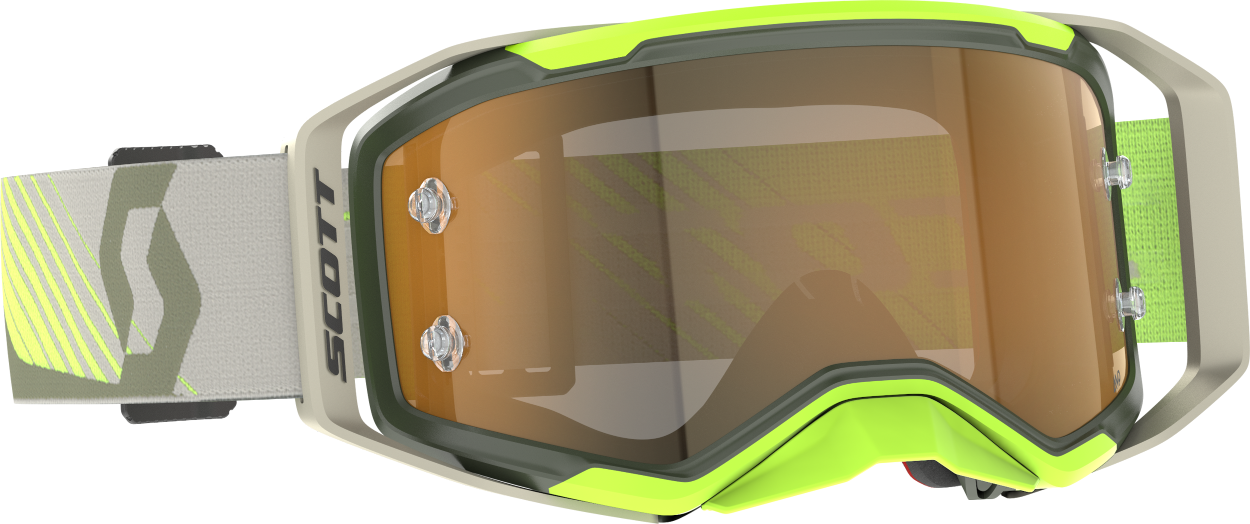 SCOTT Prospect 2.0 Amp Goggle Kaki Grn/N Ylw Gld Chr Wrk