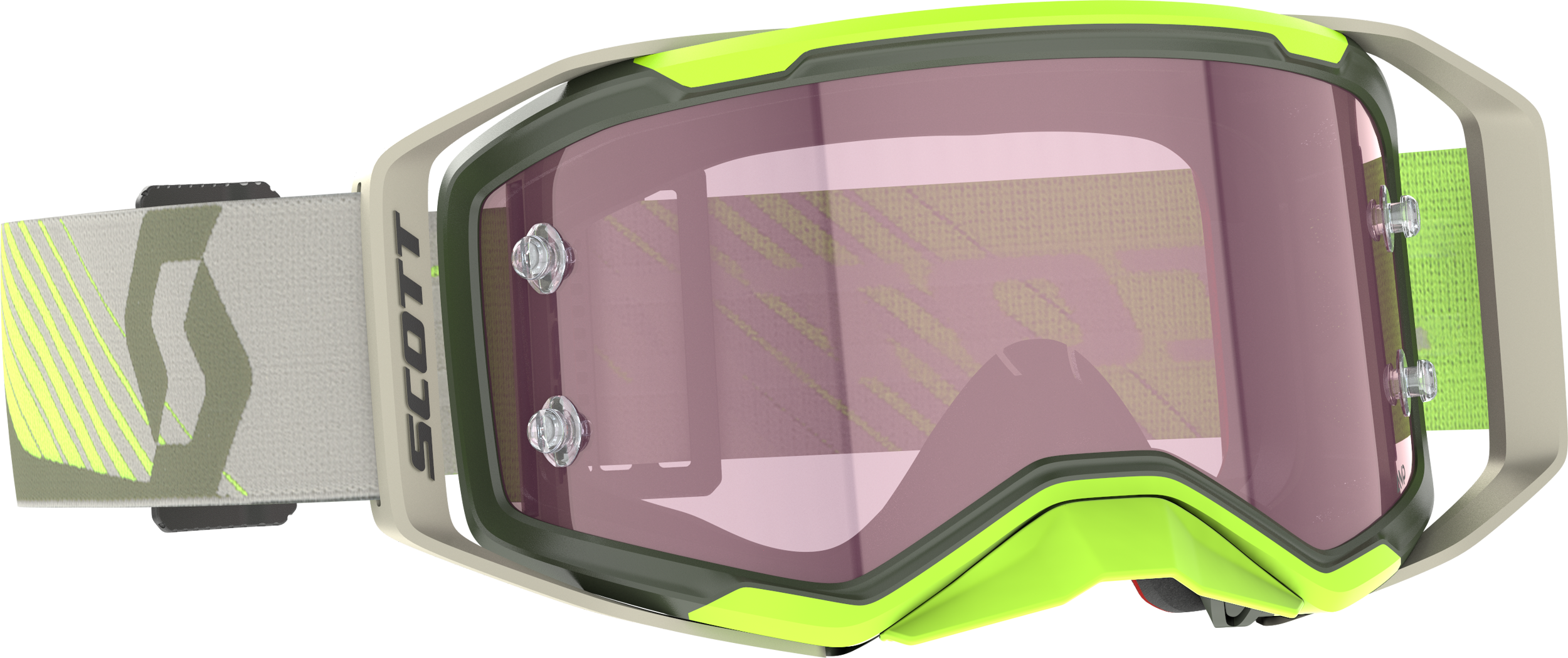 SCOTT Prospect 2.0 Amp Goggle Kaki Grn/N Ylw Rose Works
