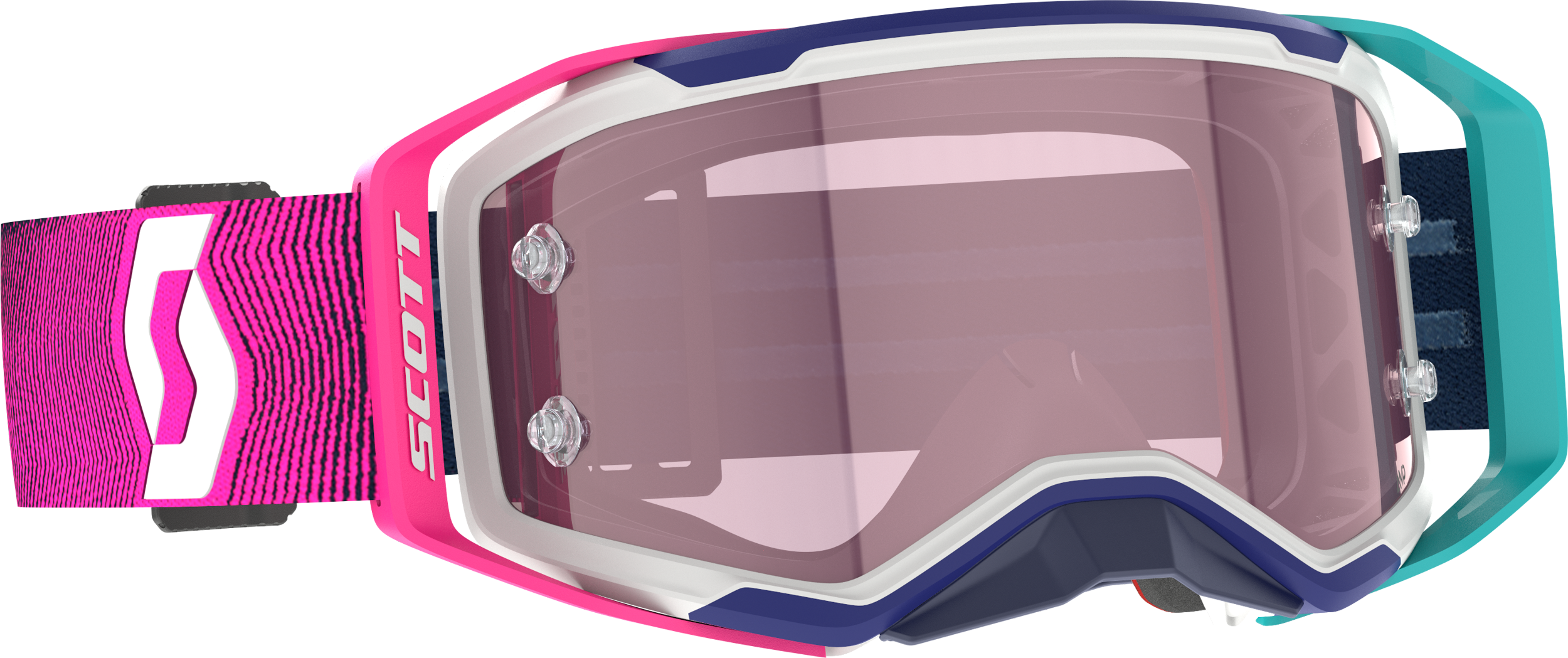SCOTT Prospect 2.0 Amp Goggle Stlth Bl/Rad Pnk Rose Wrks