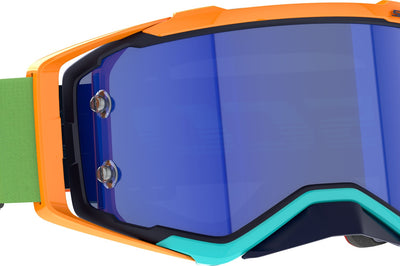 Scott Prospect Amp Gogggle White/black Rose Works - Blue/Orange - Apparel Collection