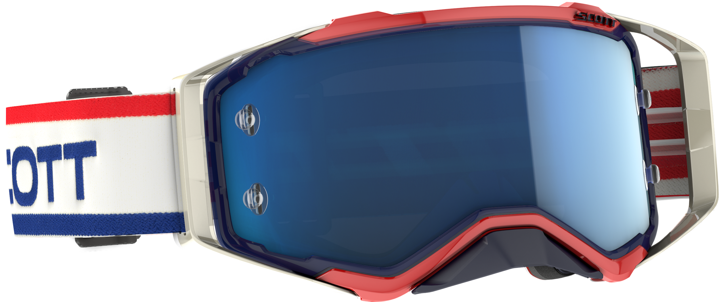 Scott Prospect Heritage Goggle White/blue Retro - White/Blue - Apparel Collection