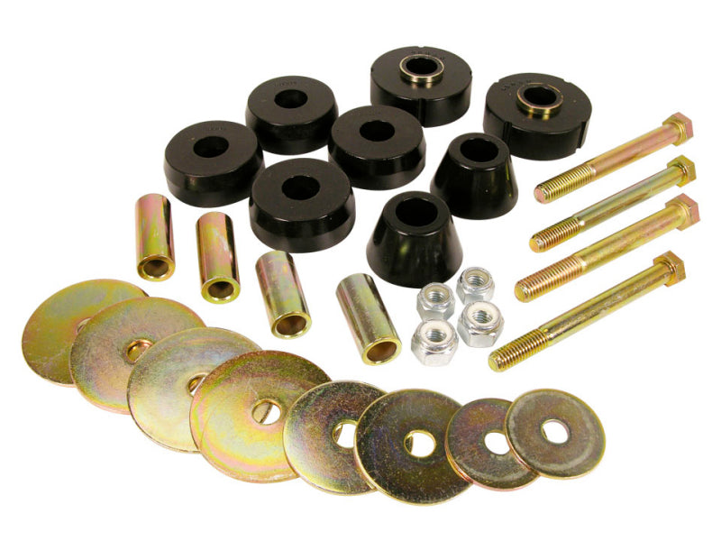 Prothane 63-66 Chevy C10 1/2Ton 2wd PU Body Mount - Black - Suspension