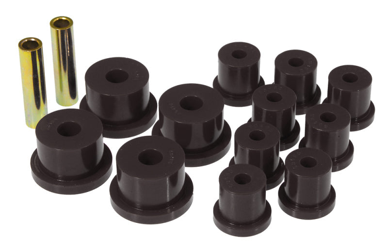 Prothane 64-73 Ford Mustang Rear Spring & 1/2in Shackle Bushings - Black - Suspension