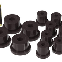 Prothane 64-73 Ford Mustang Rear Spring & 1/2in Shackle Bushings - Black - Suspension