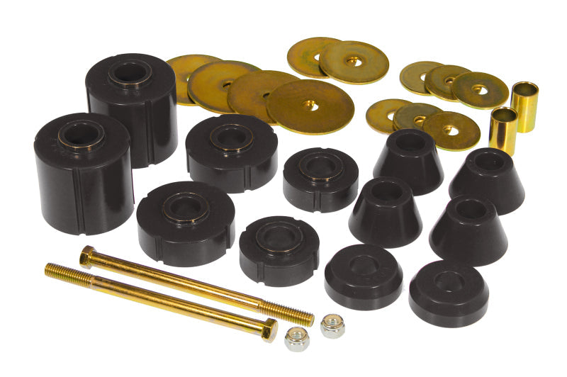 Prothane 67-72 GM Body Mount 12 Bushing Kit - Black - Suspension