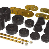 Prothane 67-72 GM Body Mount 12 Bushing Kit - Black - Suspension