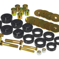 Prothane 67-81 Chevy Camaro Body Mount Kit w/ Hardware - Black - Suspension