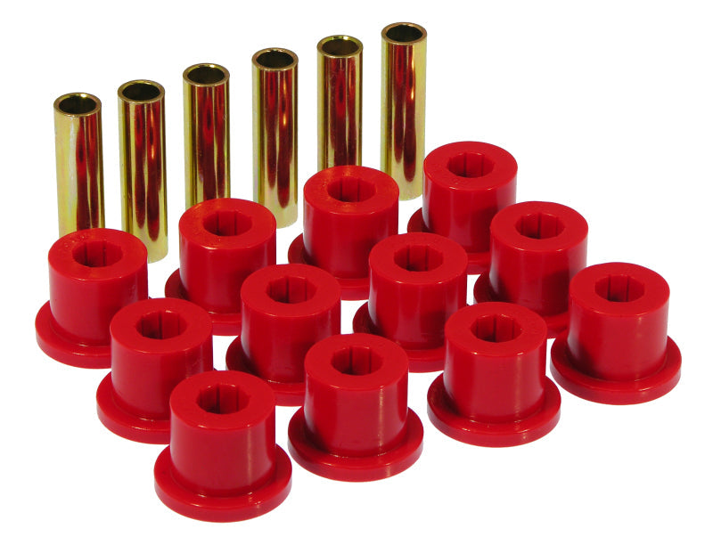 Prothane 67-87 GM Rear Spring & Shackle Bushings (w/ 1.5in Bushings) - Red - Suspension