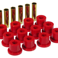 Prothane 67-87 GM Rear Spring & Shackle Bushings (w/ 1.5in Bushings) - Red - Suspension