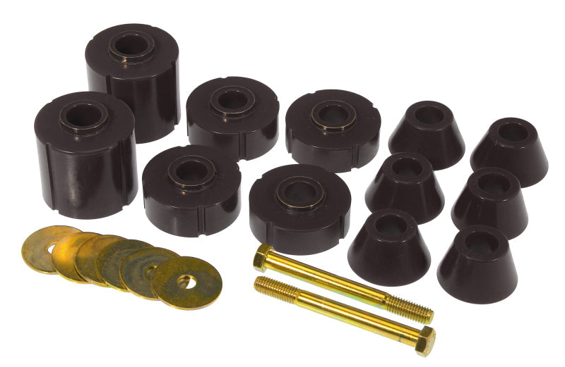 Prothane 73-80 GM Body Mount 12 Bushing Kit - Black - Suspension