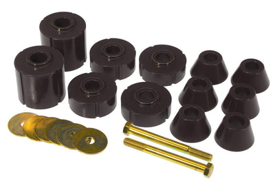 Prothane 73-80 GM Body Mount 12 Bushing Kit - Black - Suspension
