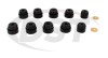 Prothane 80-96 Ford Bronco 2wd/4wd Body Mount - Black - Suspension