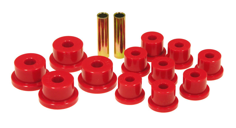 Prothane 85-88 Suzuki Samurai Spring & Shackle Bushings (OEM Shackles) - Red - Suspension