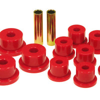 Prothane 85-88 Suzuki Samurai Spring & Shackle Bushings (OEM Shackles) - Red - Suspension