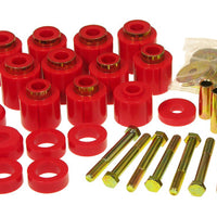 Prothane 87-96 Jeep YJ 1in Lift Body Mount Kit - Red - Suspension