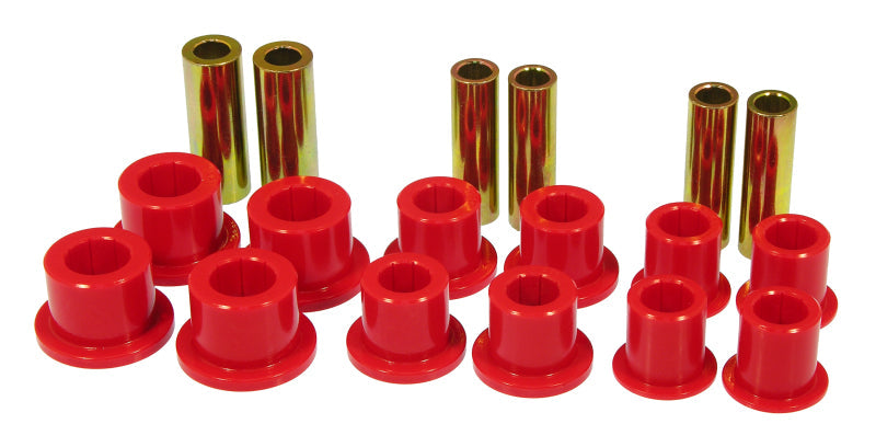 Prothane 99-04 Ford F250/350 SD 2/4wd Front Leaf Spring Bushings - Red - Suspension