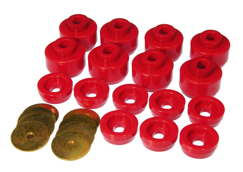 Prothane 99-06 Chevy Silverado 2/4wd Body Mounts - Red - Suspension