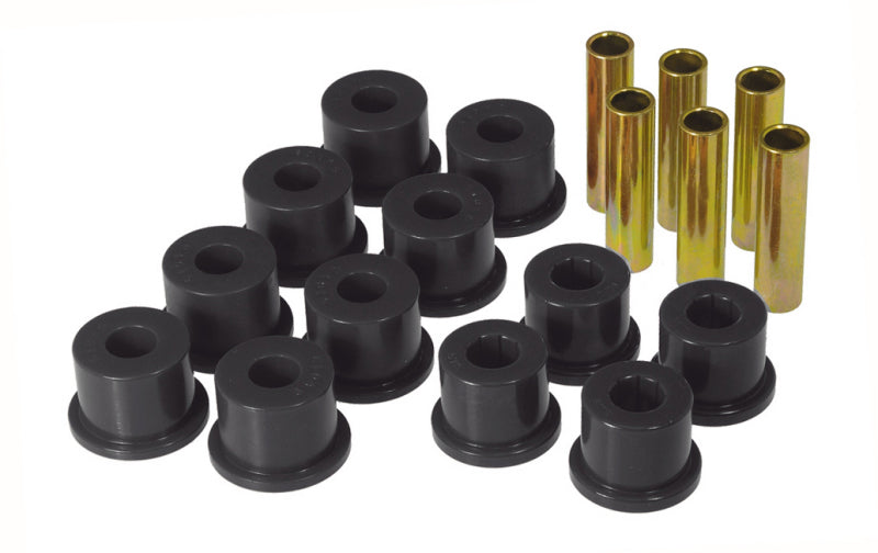 Prothane GM Rear Spring & Shackle Bushings (w/ 1.5in OD Frame Bush) - Black - Suspension