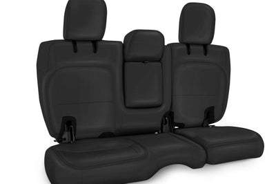 PRP Seats 2018+ Jeep Wrangler JLU/4 door Rear Bench Cover with Leather Interior - All Black - Body Armor & Protection