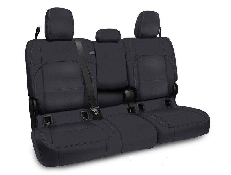 PRP Seats 2020+ Jeep Gladiator JT Rear Bench Cover with Leather Interior - All Black - Body Armor & Protection