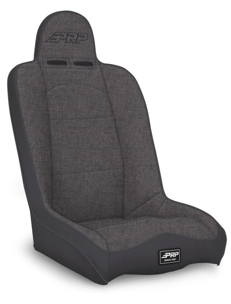 PRP Seats Daily Driver High Back Suspension Seat (Two Neck Slots) - All Grey - Interior Accessories