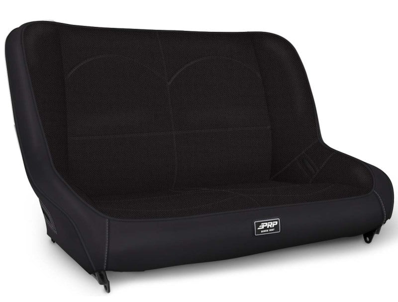 PRP Seats Jeep CJ7/YJ Low Back Rear Bench - Black - Interior Accessories