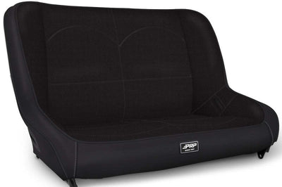 PRP Seats Jeep CJ7/YJ Low Back Rear Bench - Black - Interior Accessories