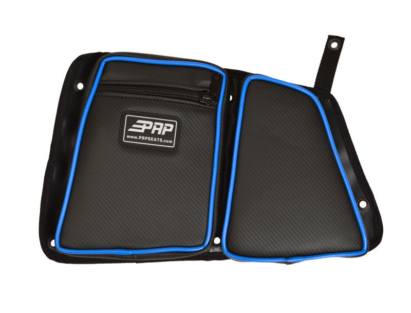 PRP Seats Polaris RZR Rear Door Bag with Knee Pad for (Driver Side)- Blue - Apparel