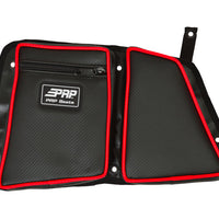 PRP Seats Polaris RZR Rear Door Bag with Knee Pad for (Driver Side)- Red - Apparel
