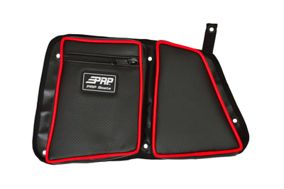PRP Seats Polaris RZR Rear Door Bag with Knee Pad for (Driver Side)- Red - Apparel