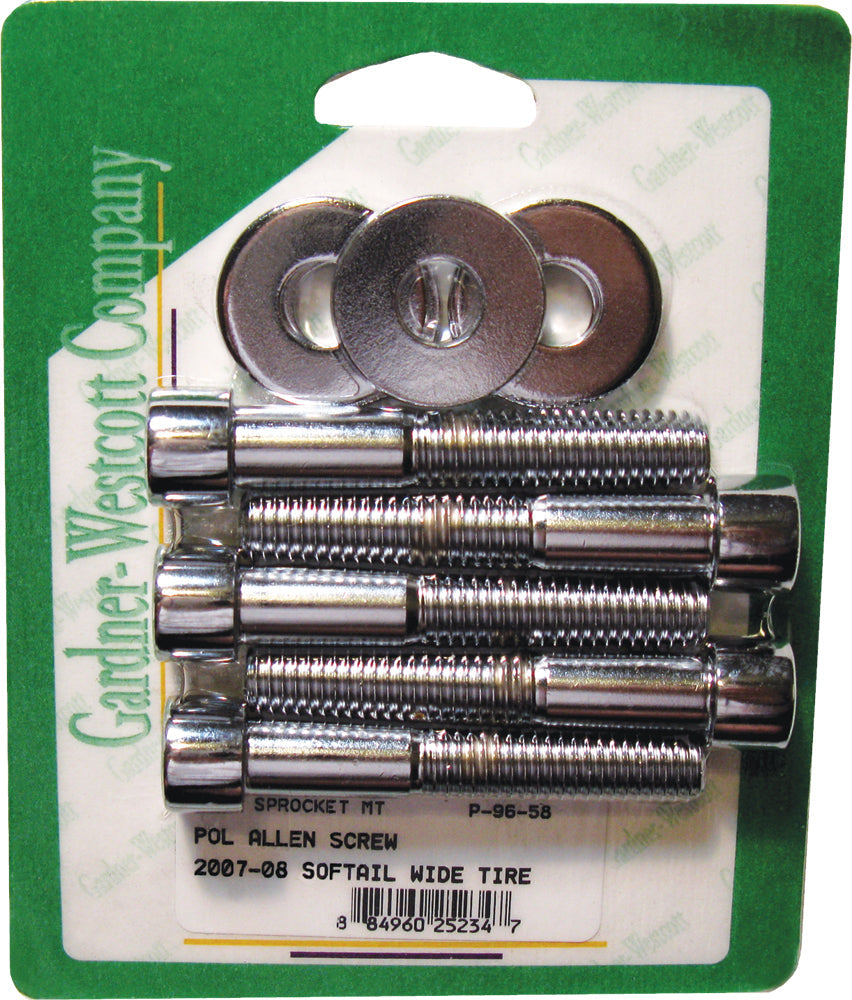Gardnerwestcott Pulley Bolts Polished Big Twin 07-up