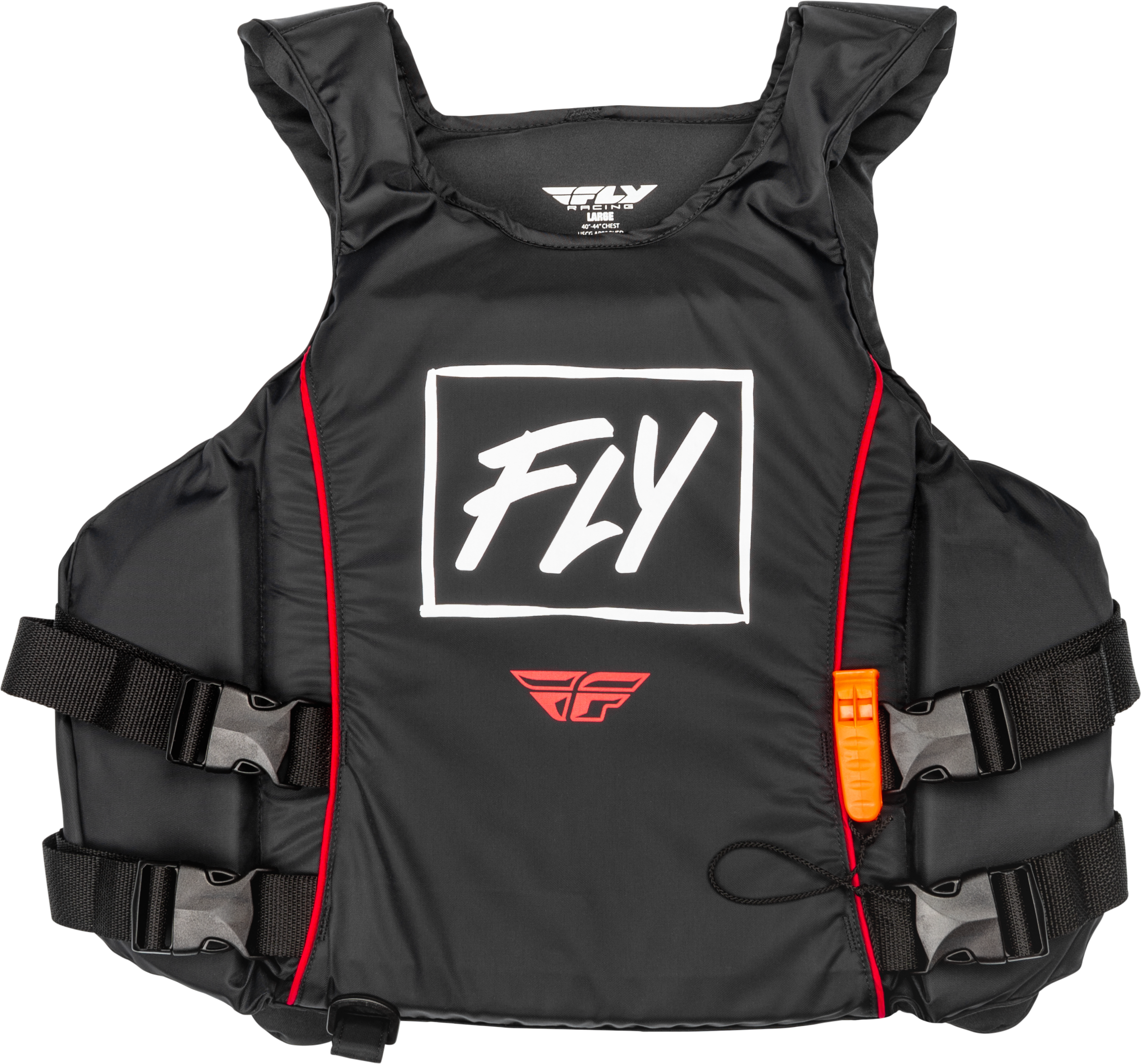 Fly Racing Pullover Flotation Vest Black/white/red Xl - Black/White/Red / Large - Watercraft Collection