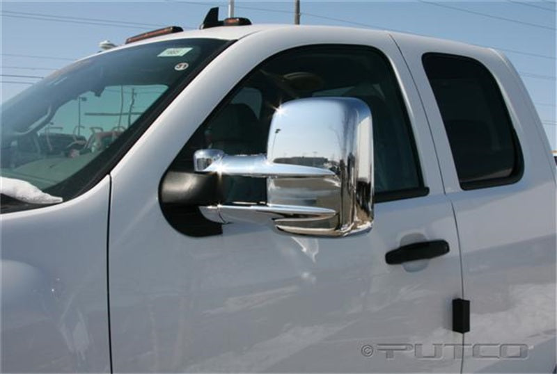 Putco 03-15 Chevrolet Silv - Towing Mirrors (w/o Turn Signals or Camera Sensors) Mirror Covers - Exterior Styling