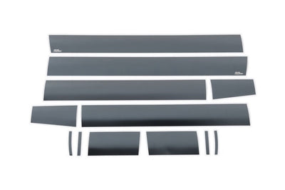 Putco 07-13 GMC Sierra Crew Cab 5.5ft Box - 6in Wide - 12pcs Black Platinum Rocker Panels - Body Armor & Protection