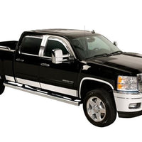 Putco 07-13 Silverado Ext Cab 6.5 Short Box - 6in Wide - 14pcs Stainless Steel Rocker Panels - Body Armor & Protection