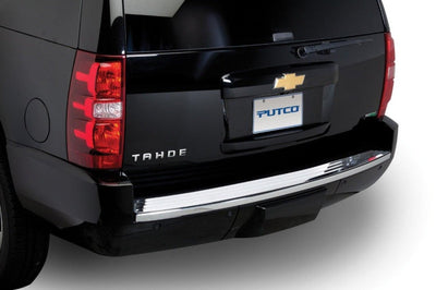 Putco 07-14 Cadillac Escalade ESV - Stainless Steel Rear Bumper Cover - Bumpers Grilles & Guards