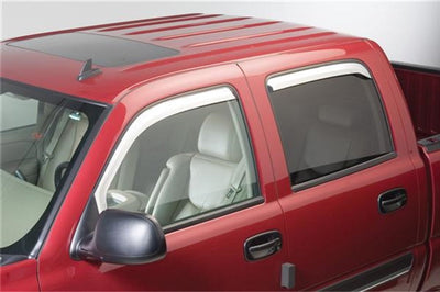 Putco 09-18 Ram 1500 - Crew Cab (Set of 4) Excl Rebel Model Element Chrome Window Visors - Deflectors