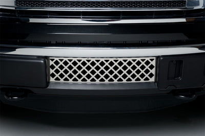 Putco 11-14 Ford F-150 - EcoBoost Grille - Stainless Steel - Diamond Design Bumper Inserts - Bumpers Grilles & Guards