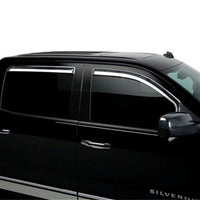 Putco 14-18 Chevy Silverado LD - 4 Door - Crew Cab Element Chrome Window Visors - Deflectors